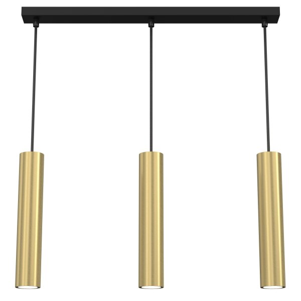 Lampe à suspendre table à manger laiton noir métal GU10
