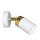 Spot mural blanc or GU10 m&eacute;tal orientable EVIE