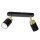 Spot Spot plafond noir or GU10 m&eacute;tal EVIE