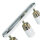 Spot Spot plafond blanc or 3x GU10 métal EVIE