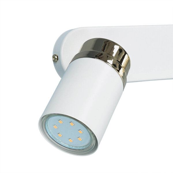 Projecteur blanc or 90 cm 6 flammes GU10 métal