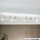 Projecteur blanc or 90 cm 6 flammes GU10 métal