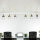 Projecteur blanc or 90 cm 6 flammes GU10 métal