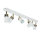 Projecteur blanc or 90 cm 6 flammes GU10 métal