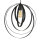 Lampe à suspendre MAE métal rond Moderne réglable pour E27