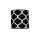 Applique murale Noir Blanc Rétro Motif Up Down H : 25 cm