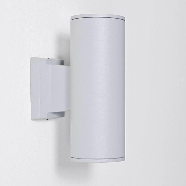 Lampe dextérieur Gris Up Down Aluminium Verre Façade Maison