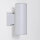 Lampe dextérieur Gris Up Down Aluminium Verre Façade Maison