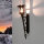 Lampe dextérieur rustique en noir et cuivre IP44 CASTLE