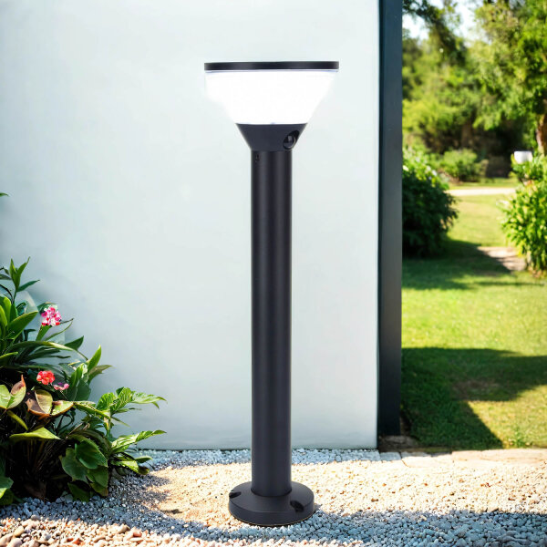 Lampe dextérieur solaire à variation de couleur et détecteur de mouvement