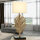 Lampe de table bois flotté tissu 69 cm table de nuit salon