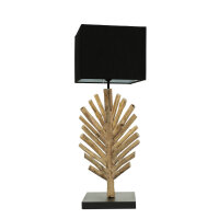 Lampe de table bois flotté tissu 69 cm E27...