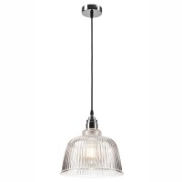 Lampe à suspendre verre métal Ø 28...