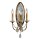 Lampe murale CANDELA 14 en bronze antique L:27cm Lampe