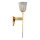 Lampe de salle de bain LED laiton doré IP44 inoxydable PIA