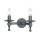 Applique murale CAMELOT 9 fer forg&eacute; noir Lampe