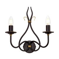Applique CANDELA 15 L:17cm Lampe brun rouille