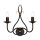 Applique CANDELA 15 L:17cm Lampe brun rouille