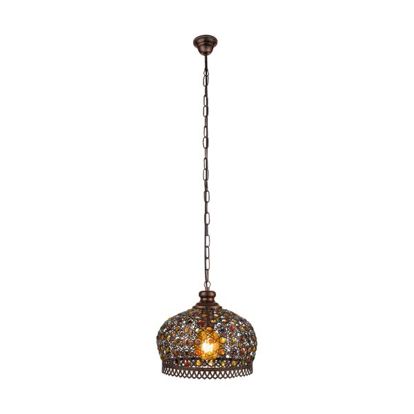 Suspension orientale Jadida multicolore Ø33cm