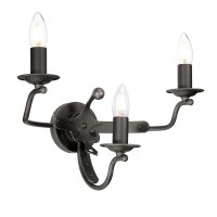 Applique CAMELOT 10 graphite cristal L:41cm Lampe