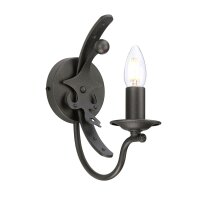 Applique CAMELOT 10 Graphite L:10cm Rustique Lampe