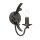 Applique CAMELOT 10 Graphite L:10cm Rustique Lampe