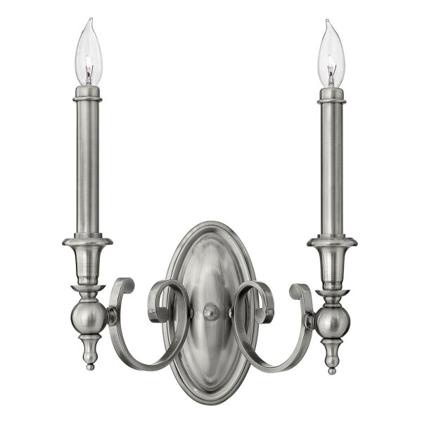 Applique CANDELA 16 en nickel 2flmg Lampe