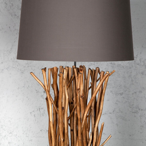 Impressionnante lampe sur pied Moderne 175cm Bois flotté