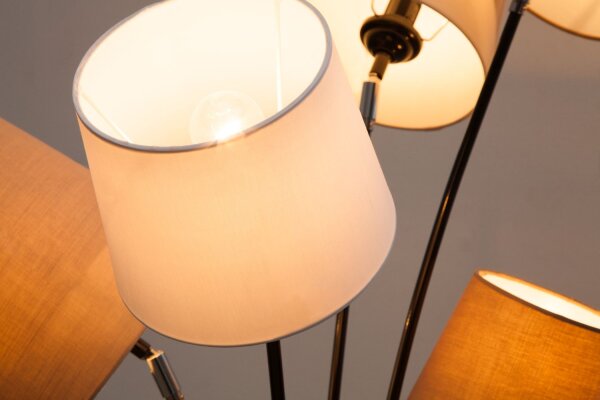 Salon Lampadaire Moderne Blanc Marron Beige LEVELS