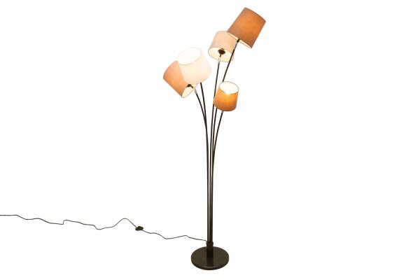 Salon Lampadaire Moderne Blanc Marron Beige LEVELS