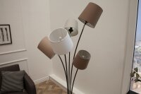 Salon Lampadaire Moderne Blanc Marron Beige LEVELS