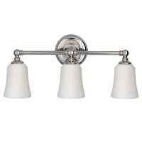 Lampe de salle de bain murale miroir IP44 en chrome incl....