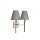 Applique murale Salon Moderne en nickel gris