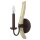 Applique murale antique m&eacute;tal bois d&eacute;coratif ESITEESH