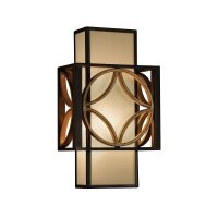 lampe murale vintage fer tissu carr&eacute;...