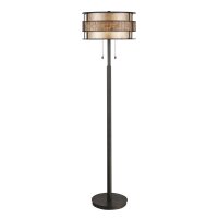 Lampadaire LARA Mica verre métal 1,52m...