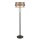 Lampadaire LARA Mica verre m&eacute;tal 1,52m &Oslash;40cm Lampe