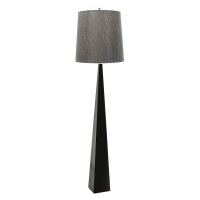 Lampe sur pied design gris foncé tissu 181cm Moderne
