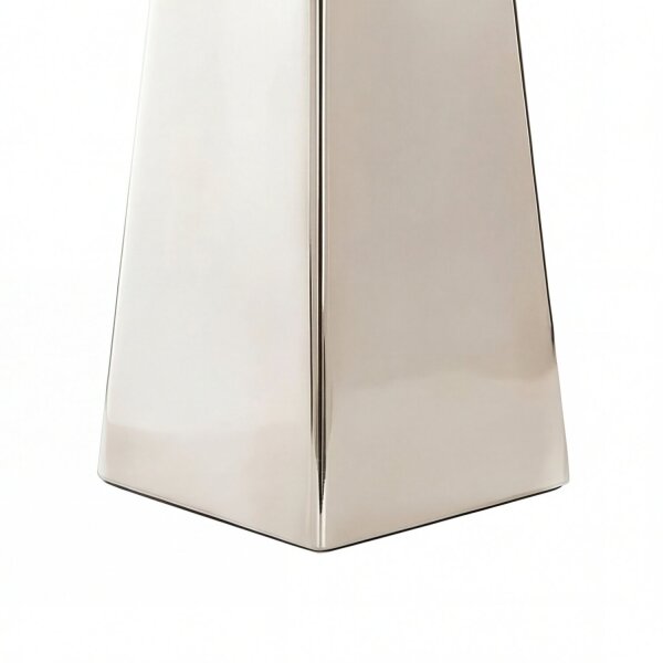 Lampe de sol design métal tissu en nickel gris foncé