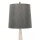 Lampe de sol design métal tissu en nickel gris foncé