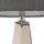 Lampe de sol design métal tissu en nickel gris foncé