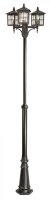 Luminaire de chemin rustique noir 180-280cm IP43 E27