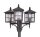 Luminaire de chemin rustique noir 180-280cm IP43 E27