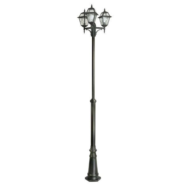 Candélabre MERKSEM Noir 185-285cm Rustique 3x