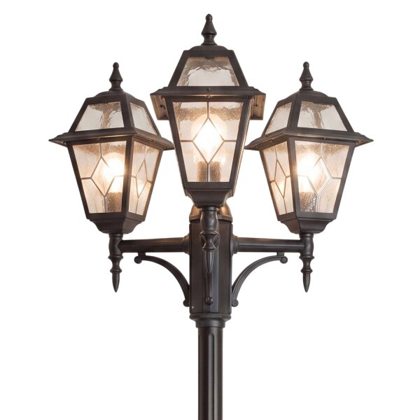 Candélabre MERKSEM Noir 185-285cm Rustique 3x