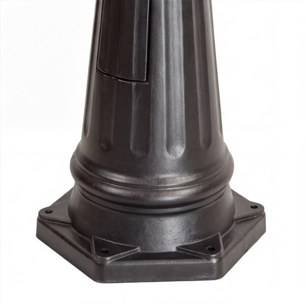 Candélabre MERKSEM Noir 185-285cm Rustique 3x