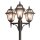 Candélabre MERKSEM Noir 185-285cm Rustique 3x