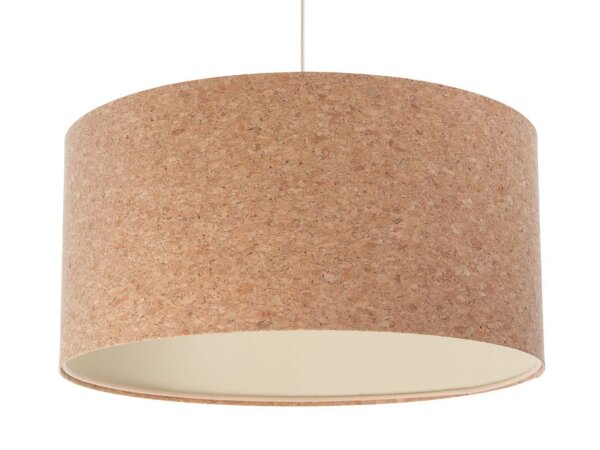 Lampe à suspendre Nature Blanc E27 Ø 40 cm Liège Salon