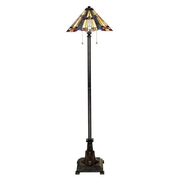 Lampadaire style Tiffany Bronze 158cm Lampe de plancher