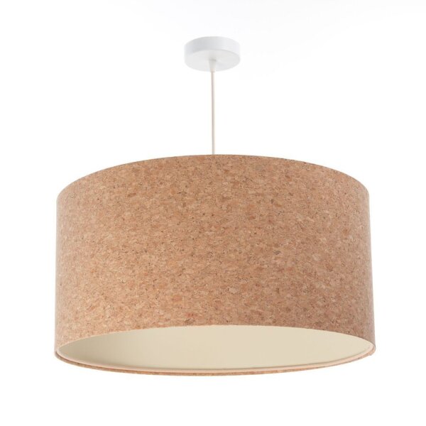 Lampe à suspendre Salon Naturel E27 Ø 50 cm Liège Moderne